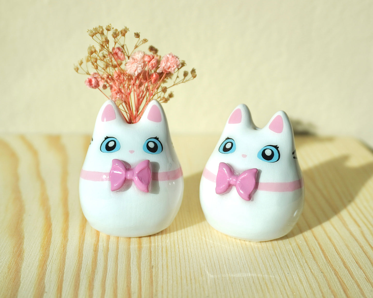 Yuki Cat Desk Friend | Clay Decor | Mini Buds Vase | Whiskers Vase