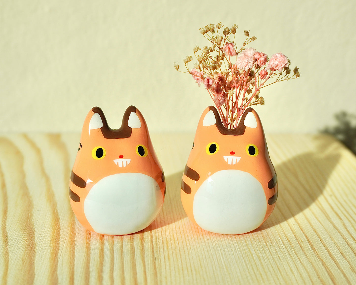 Catbus Desk Friend | Anime Cat Clay Decor | Mini Buds Vase | Whiskers Vase